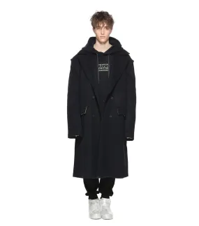 Doublebreasted Wool Long Coat