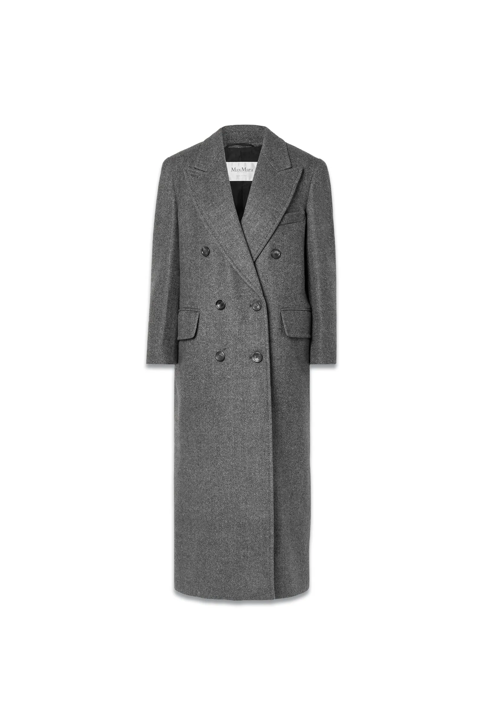 Eccesso Double-breasted Herringbone Wool Coat