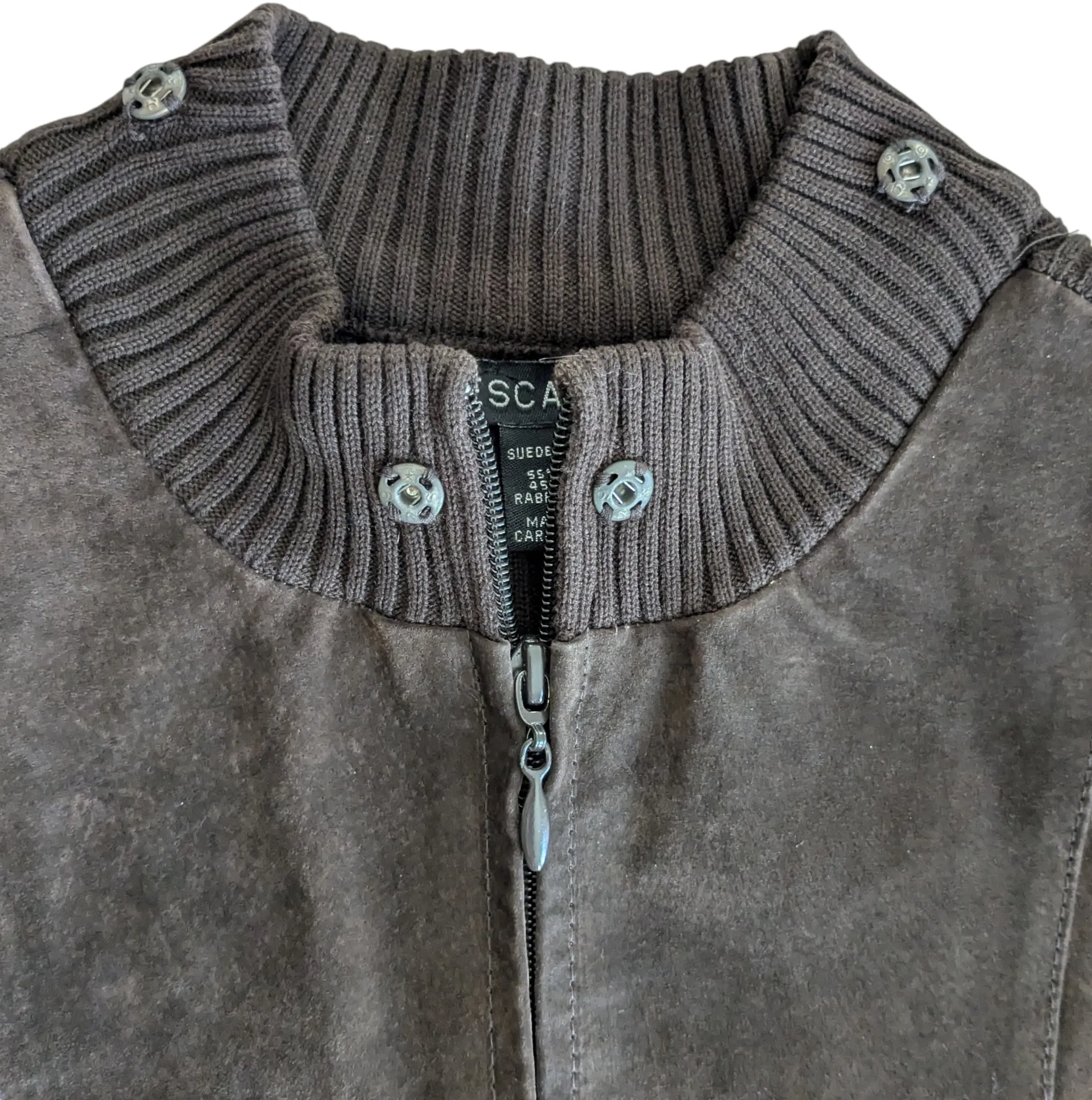 Escapade Suede Ribbed Cardigan Size Medium