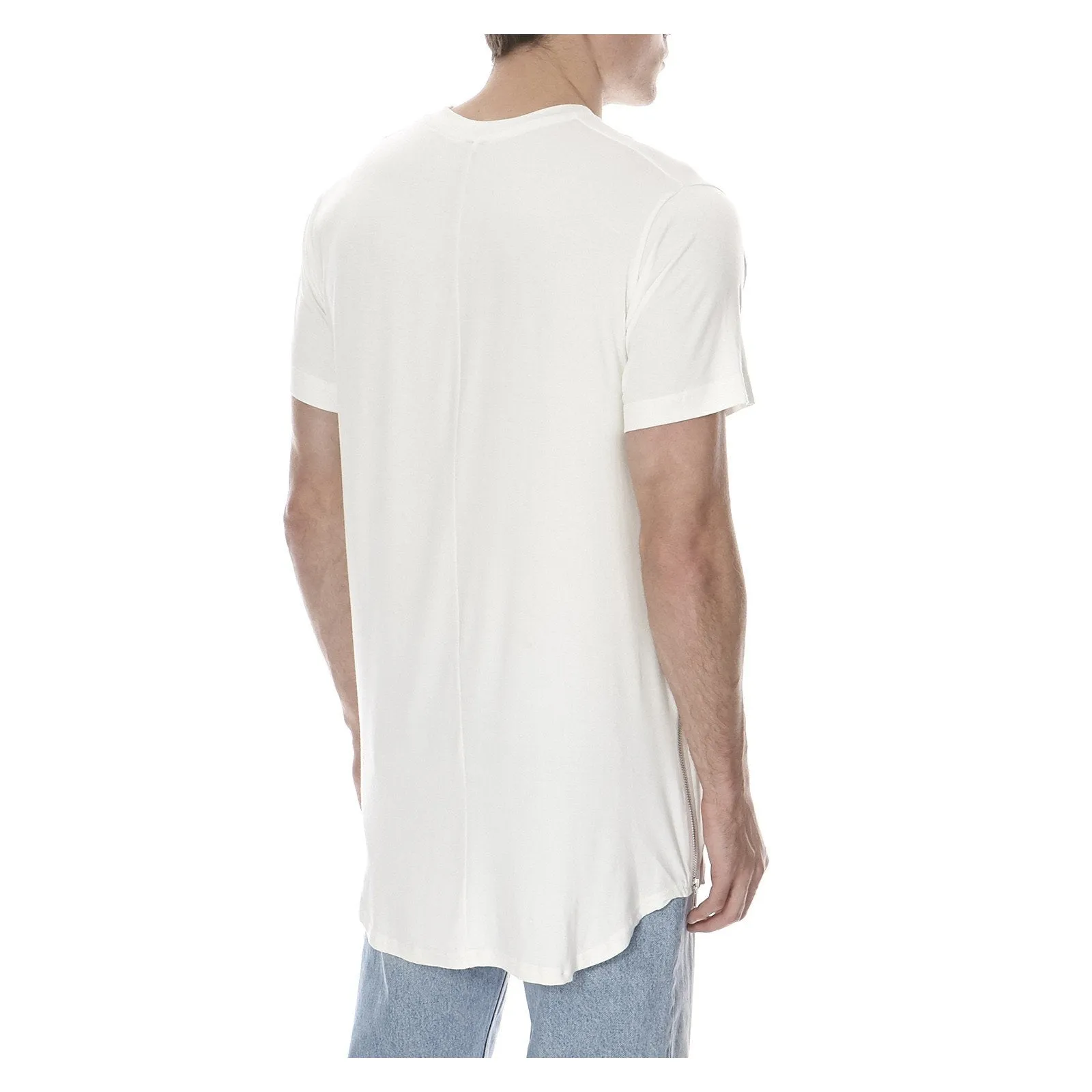 ESSENTIAL BASIC TEE SILVER ZIP