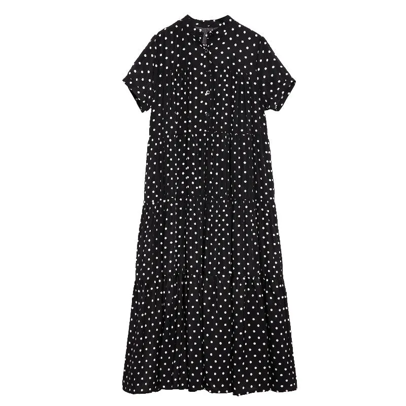 Fairy Summer Dot Print Elegant Long Dresses