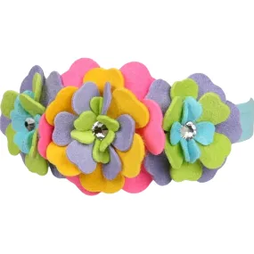 fantasy flower 1/2" collar - tiffi blue - *special order