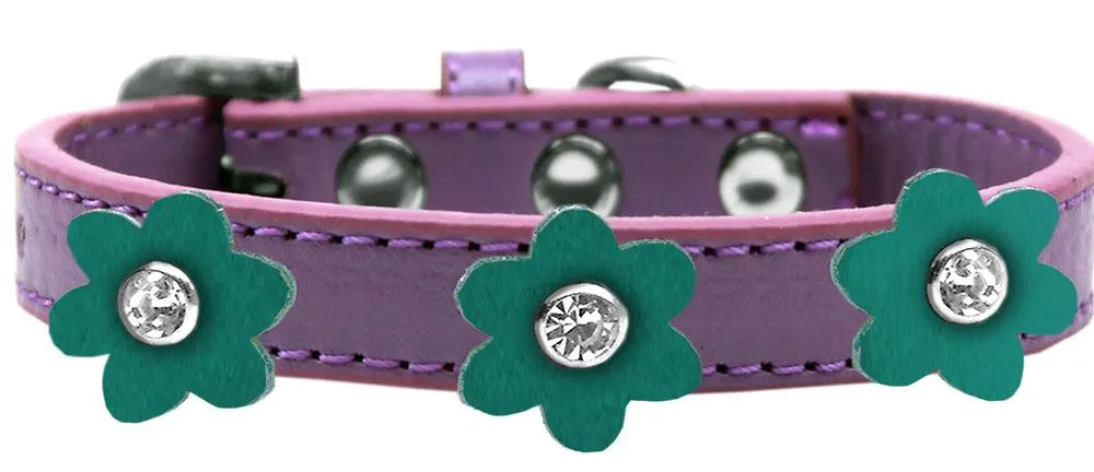 Flower Premium Collar Lavender With Jade Flowers Size 10