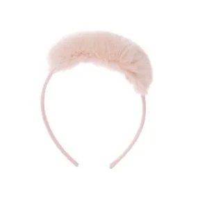 Girls Pink Faux Fur Hairband