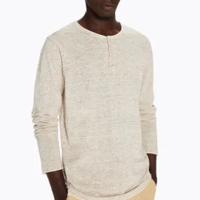 Grandad Pullover (Sand Melange)