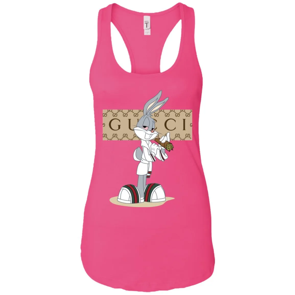 Gucci Rabbit Smoking Funny T-shirt Women Tank Top