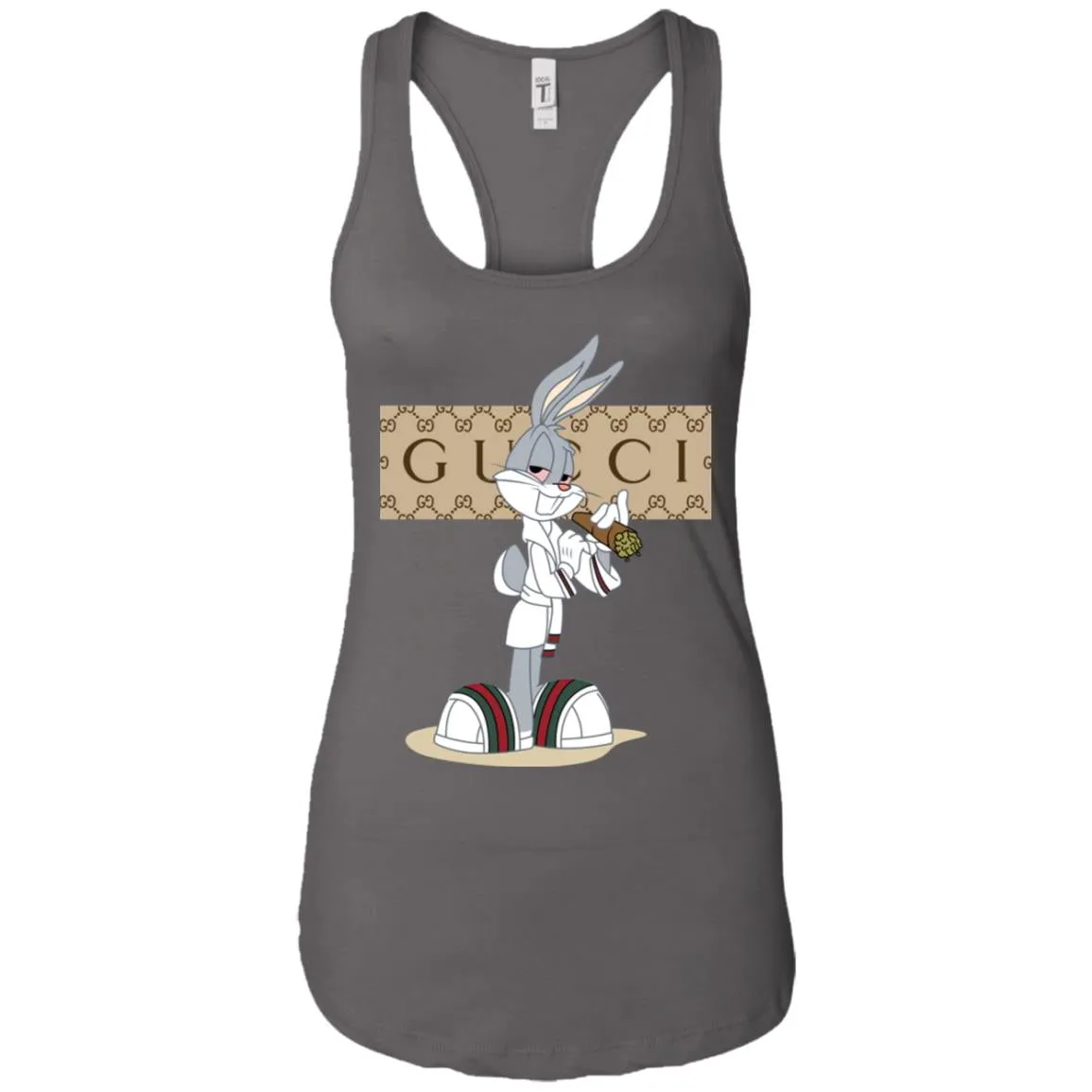 Gucci Rabbit Smoking Funny T-shirt Women Tank Top