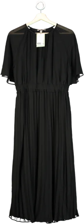 H&M Black Pleated Maxi Dress UK M