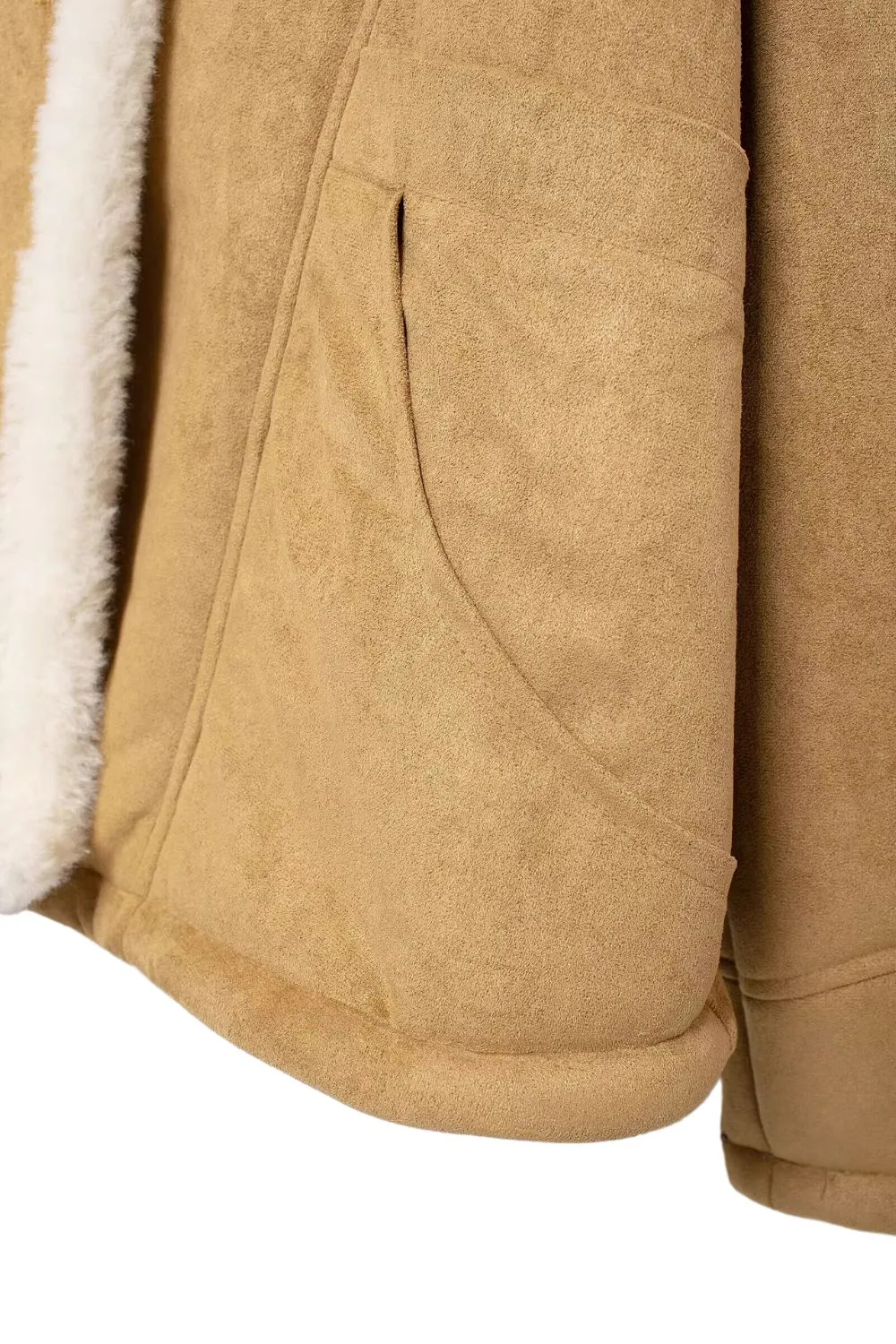 'Harper' Faux Sherpa Suede Jacket