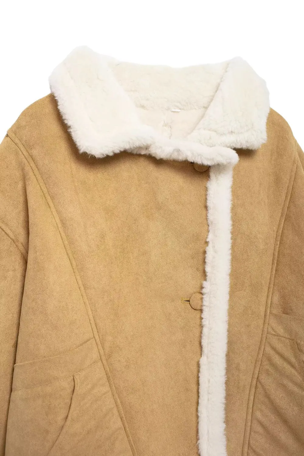 'Harper' Faux Sherpa Suede Jacket