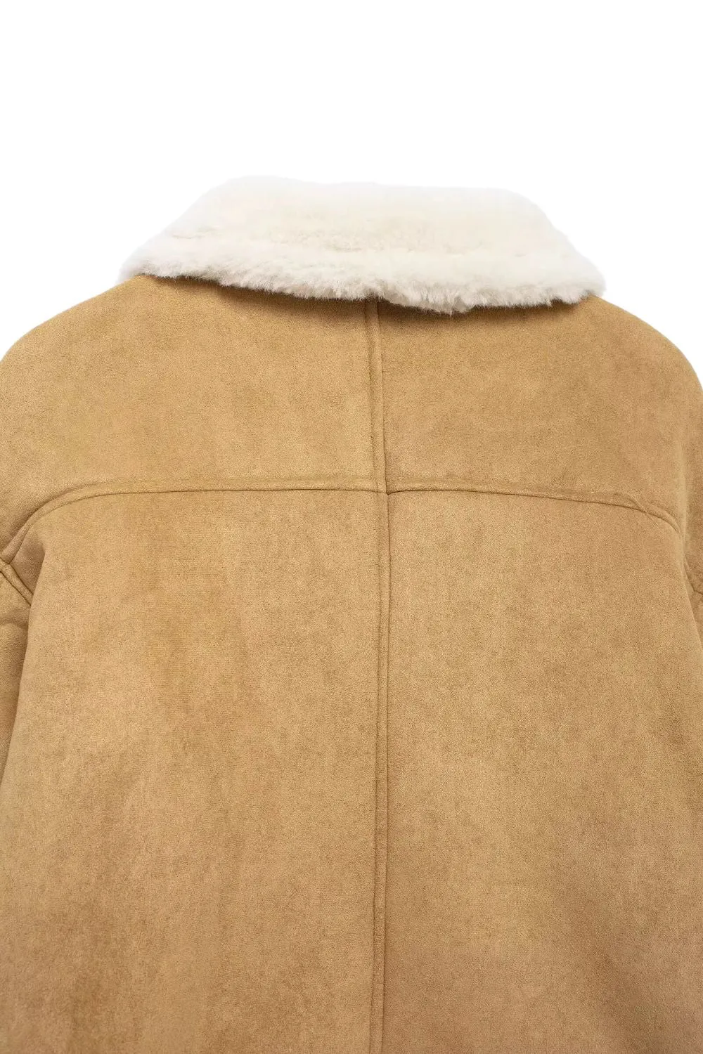 'Harper' Faux Sherpa Suede Jacket