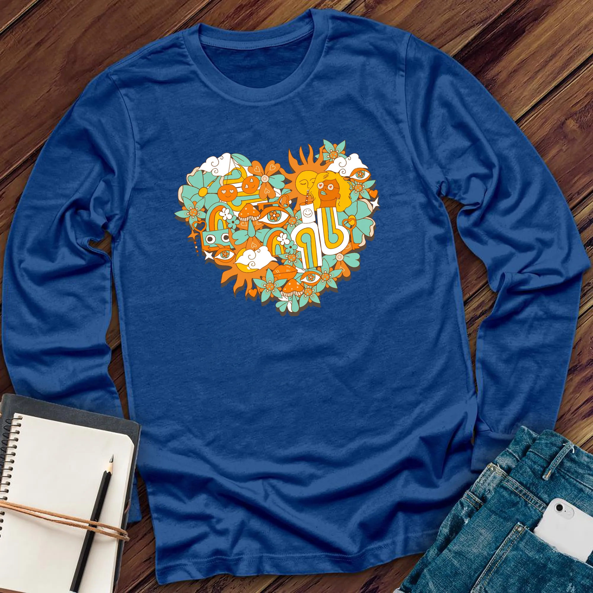 Hippy Heart Long Sleeve