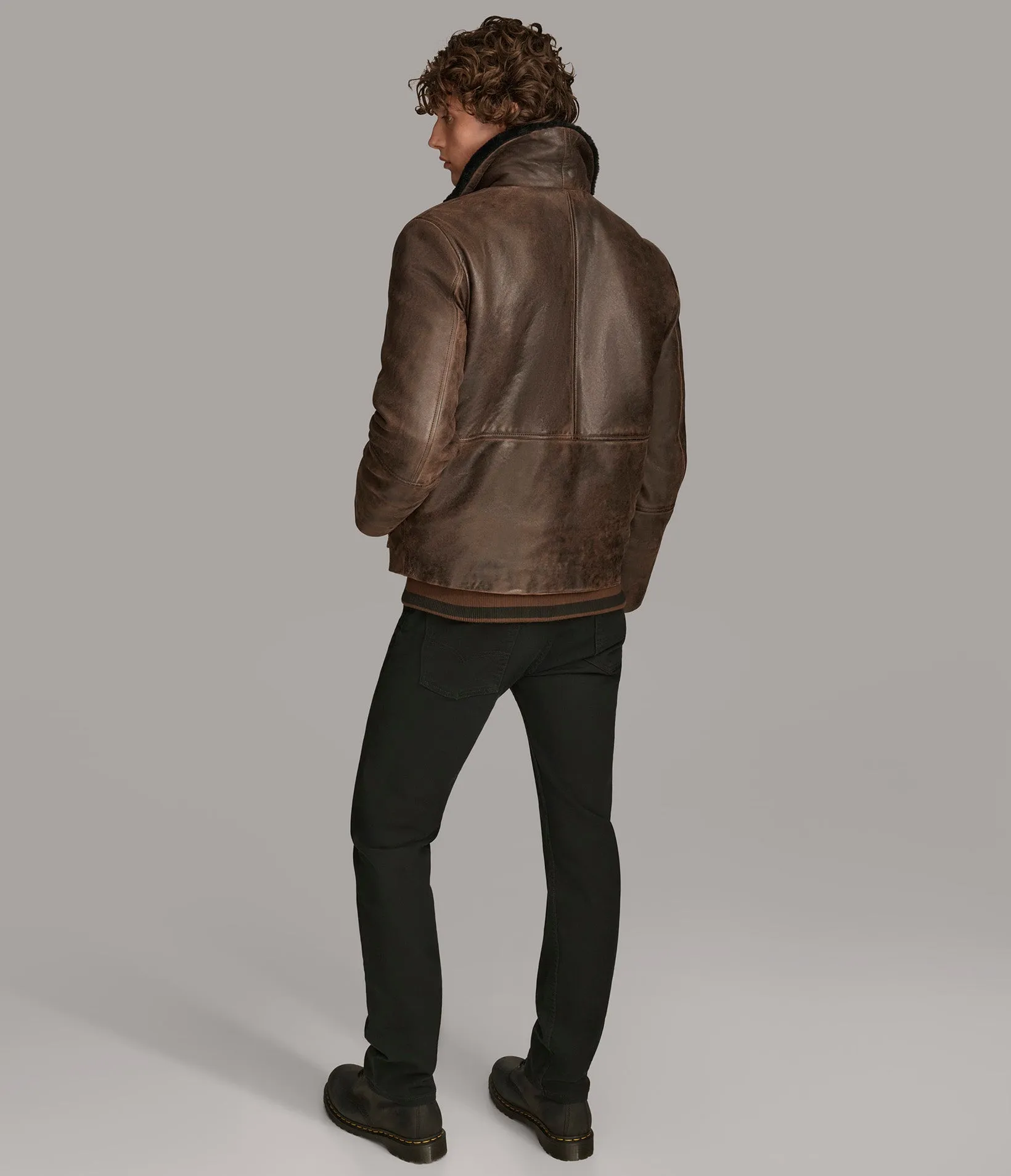 Julian Faux Shearling Aviator