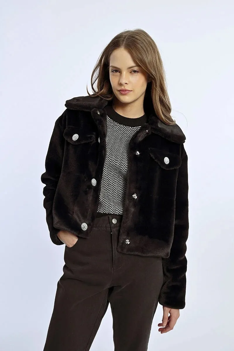 Lili Sidonio Faux Fur Jacket