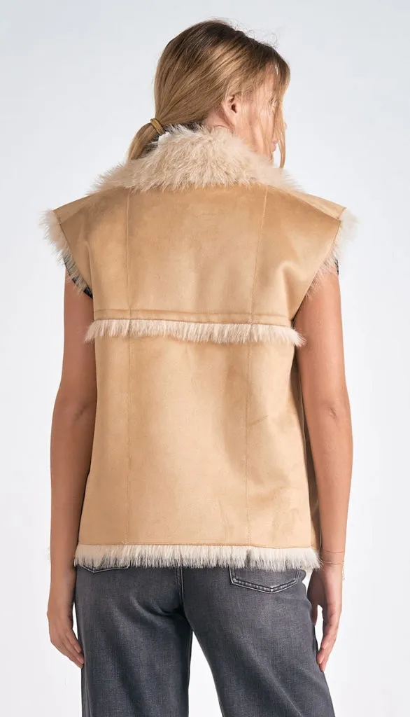 Long Faux Fur Vest