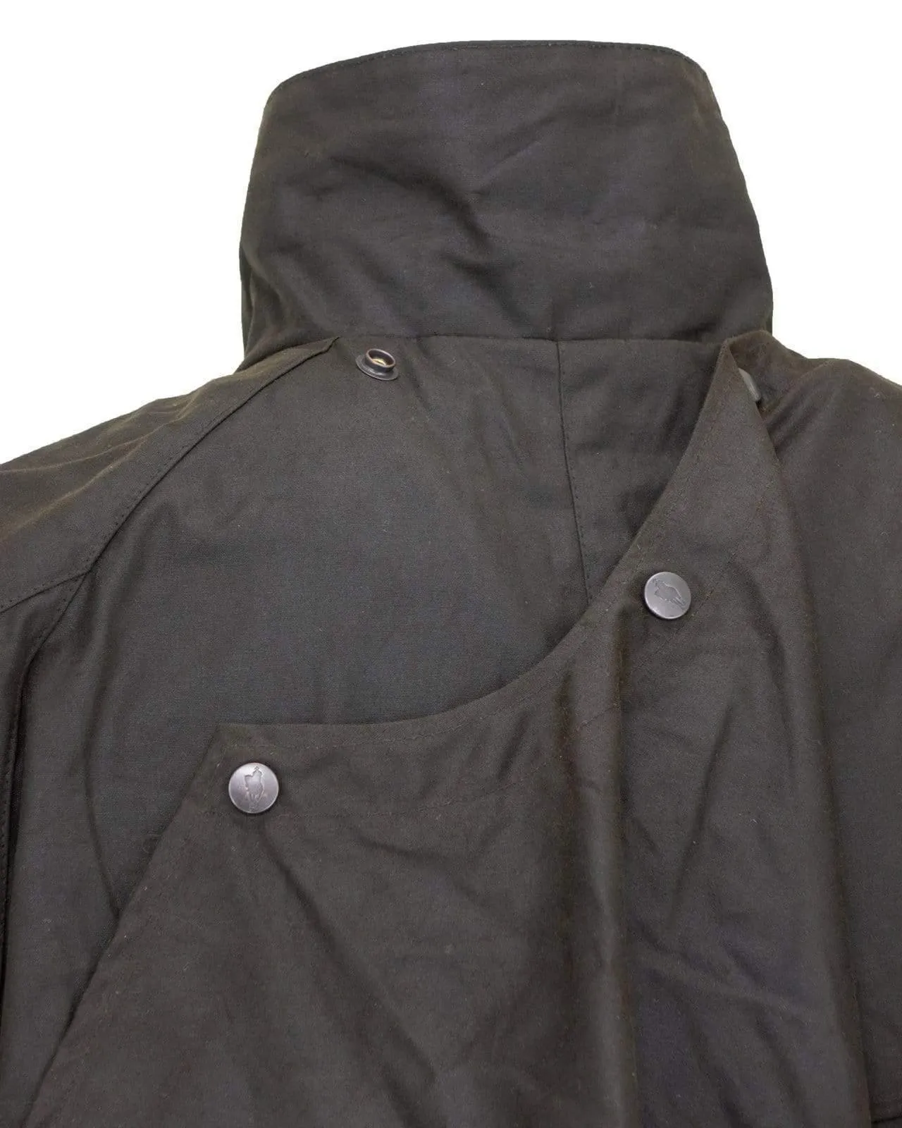 Low Rider Waterproof Detachable Cape Brown Oilskin Duster 2042-BRN