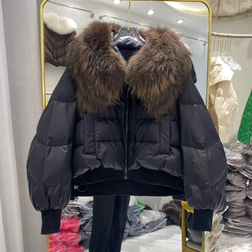 Luxx Fur Loose Down Jacket