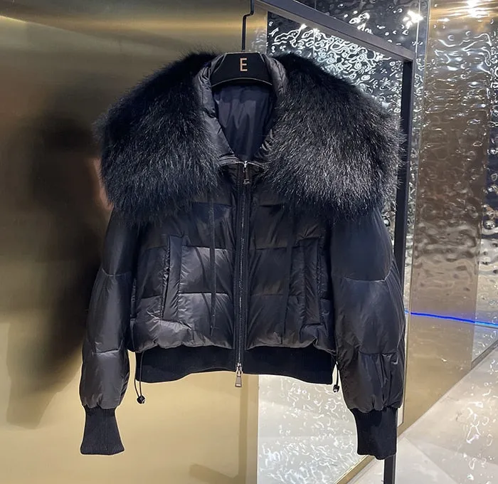 Luxx Fur Loose Down Jacket