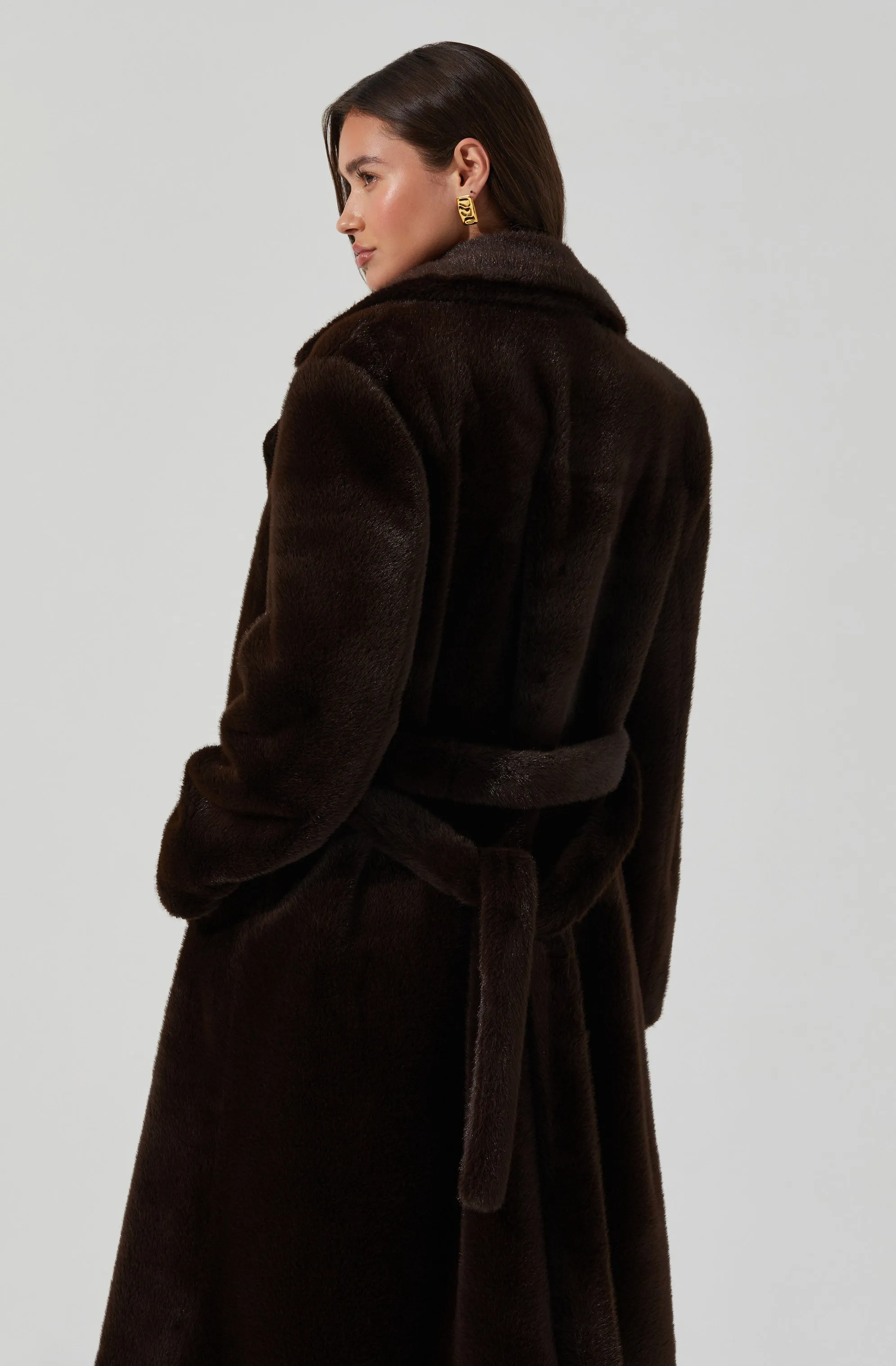 Maisie Faux Fur Longline Coat