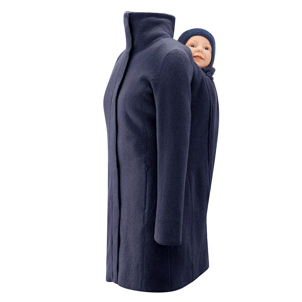 Mamalila Eco Wool Oslo Babywearing Coat - Navy