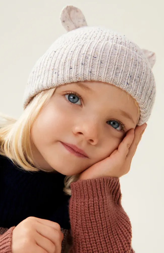 Miller Beanie With Ears - Nebs Multi/Sandy