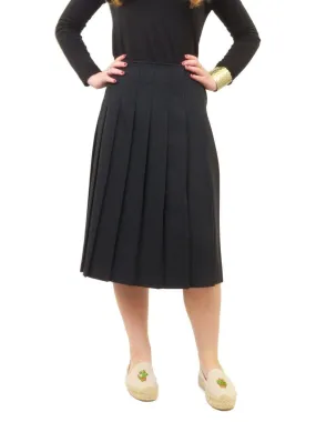 Miz Wear Pleated Knee Length Skirt