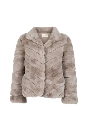 Natures Collection Luna Rex Rabbit Jacket NCF1527 | Mushroom | Clearance Final Sale