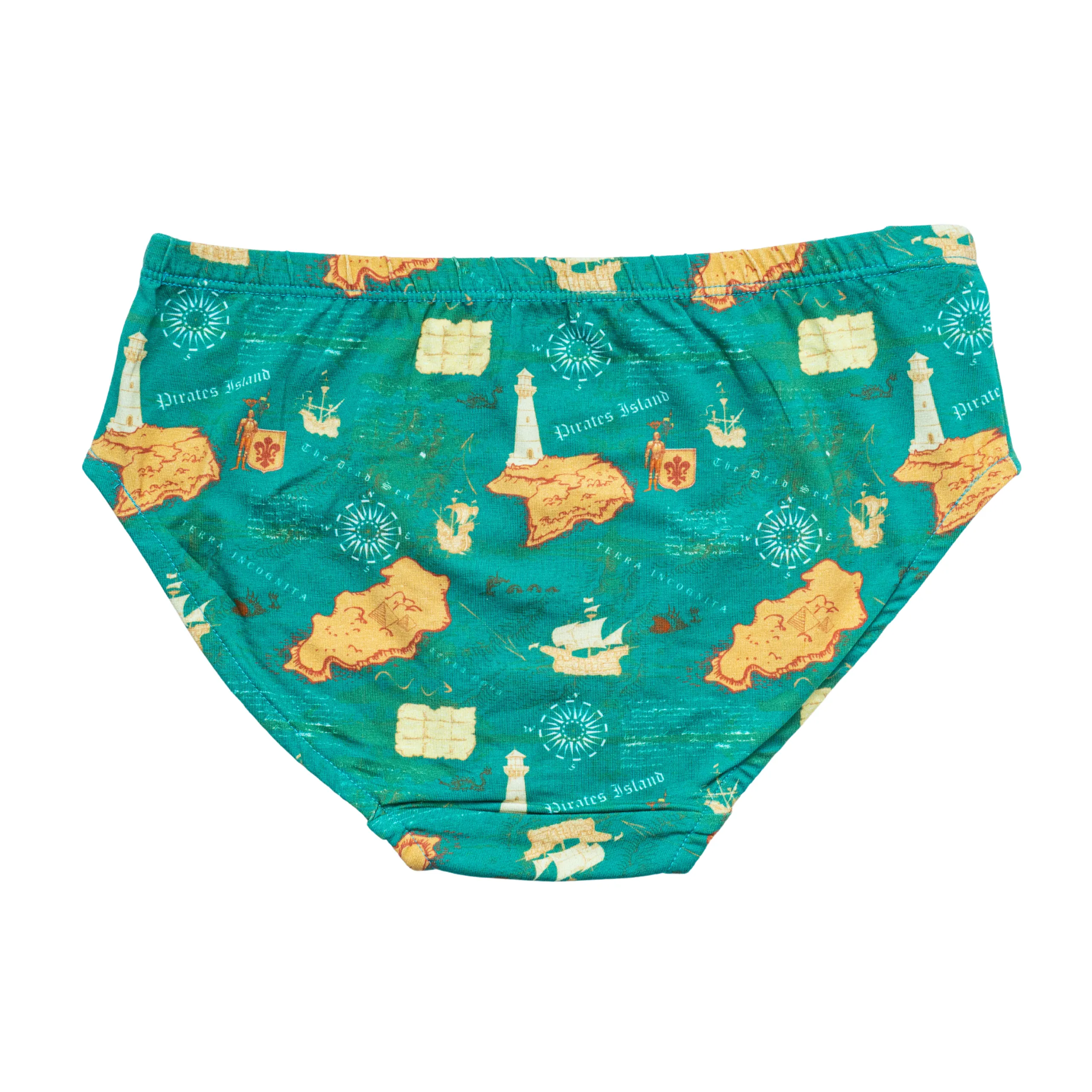 Nautical Chart Map Adults Underwear- 3 Pack