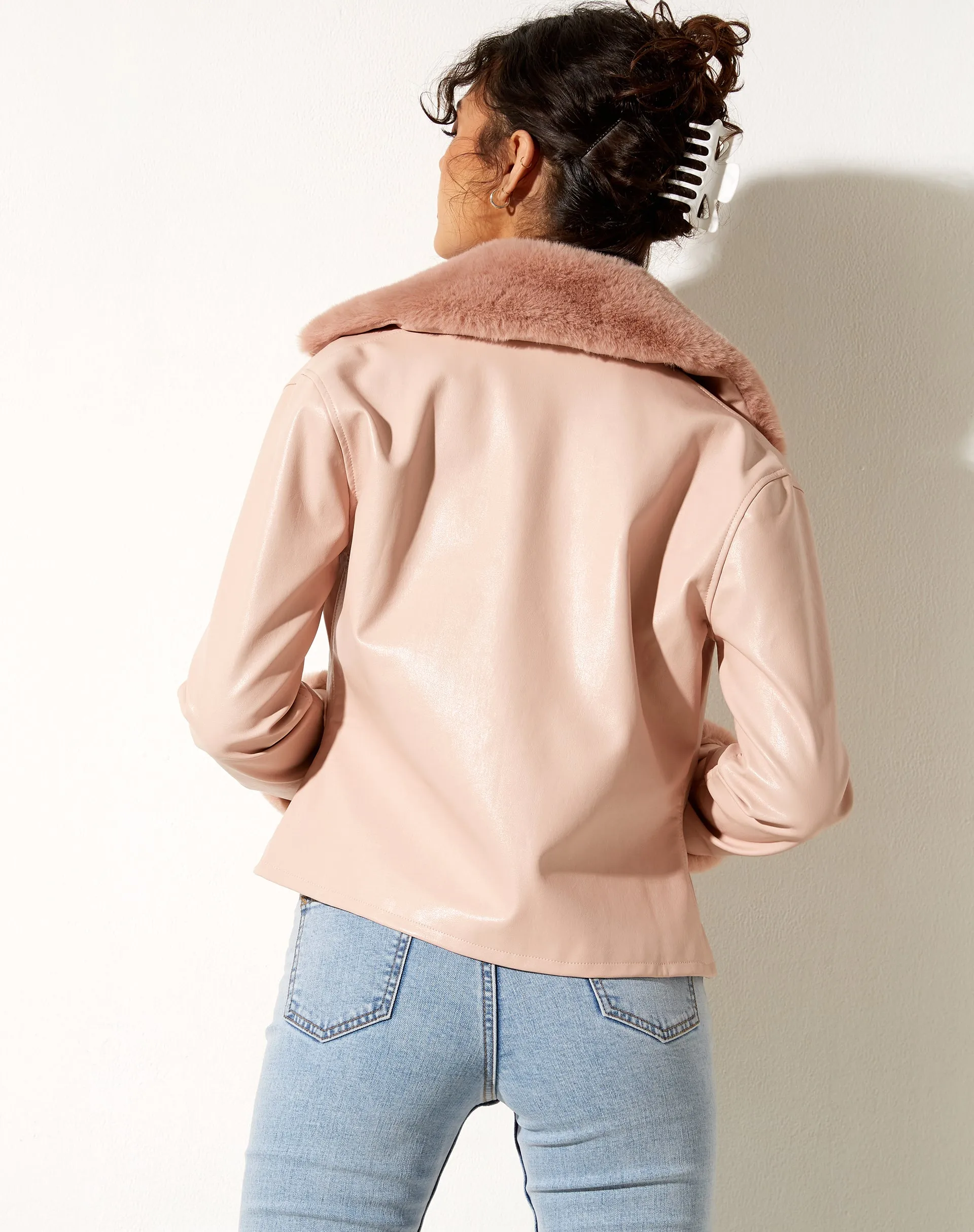 Neliya Jacket in Pu Pink