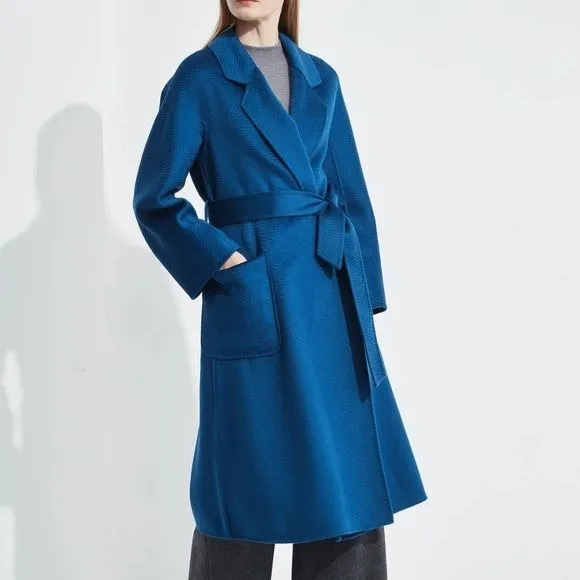 *NEW* PISSENLIT Royal Blue The Classic Wrap Coat Size 4