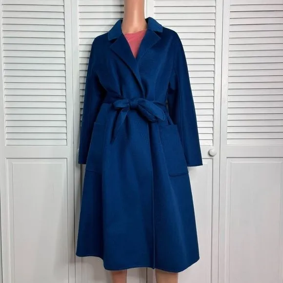 *NEW* PISSENLIT Royal Blue The Classic Wrap Coat Size 4