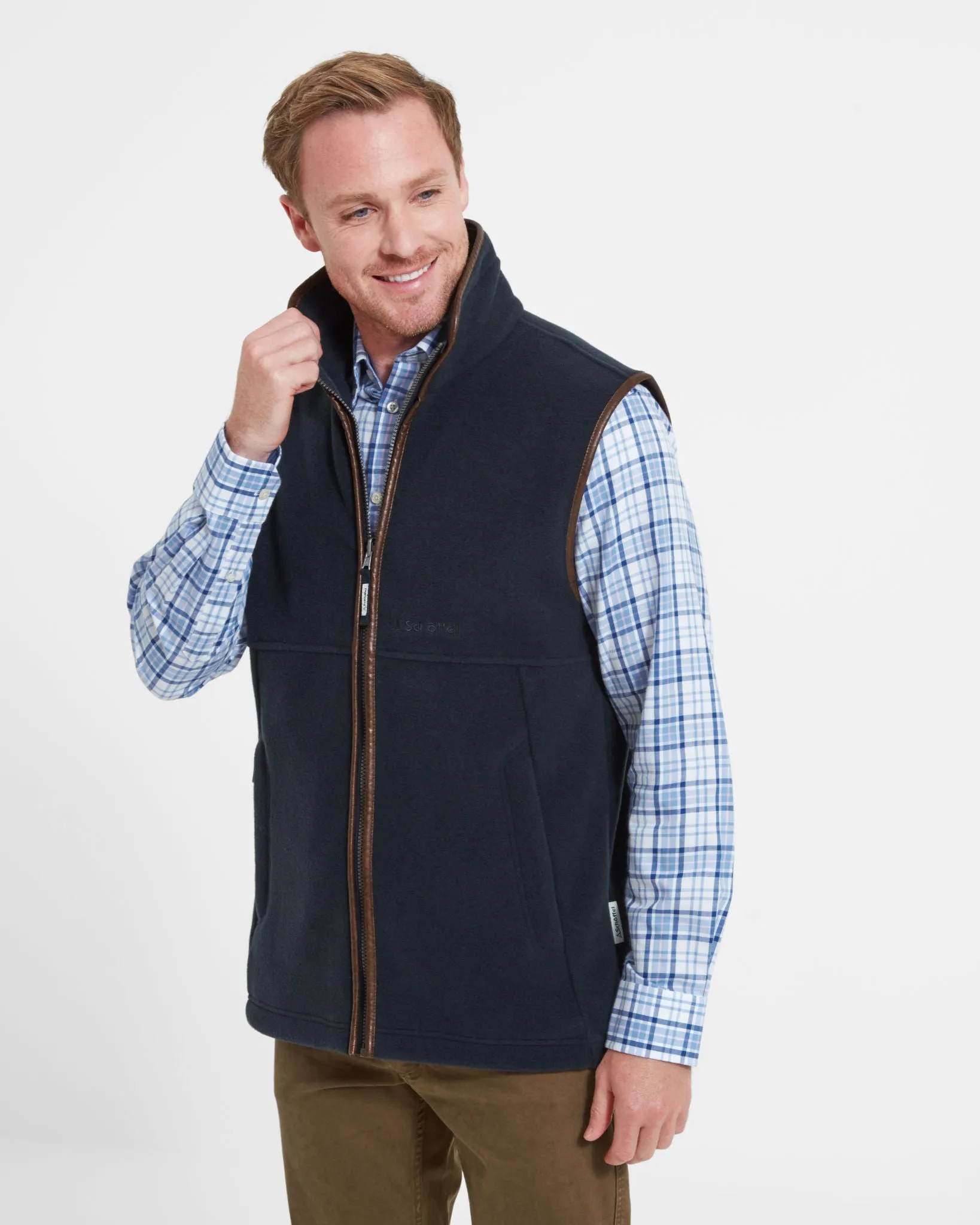 Oakham Navy Fleece Gilet