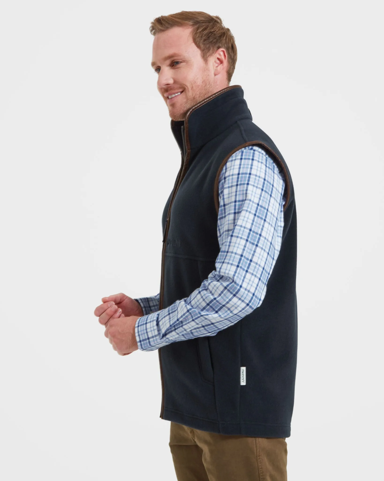 Oakham Navy Fleece Gilet