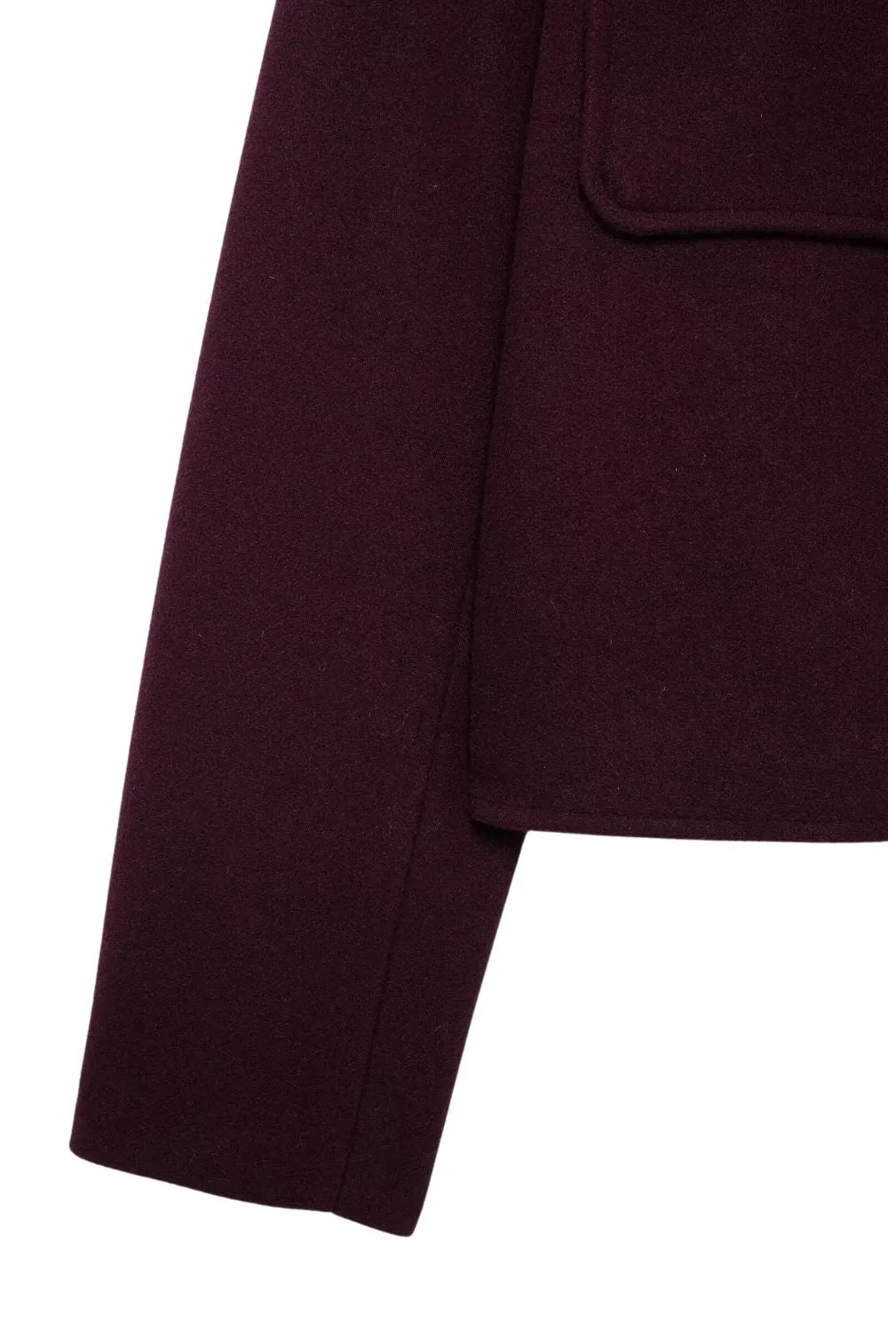 ‘Olivia’ Cropped Wool-Blend Blazer