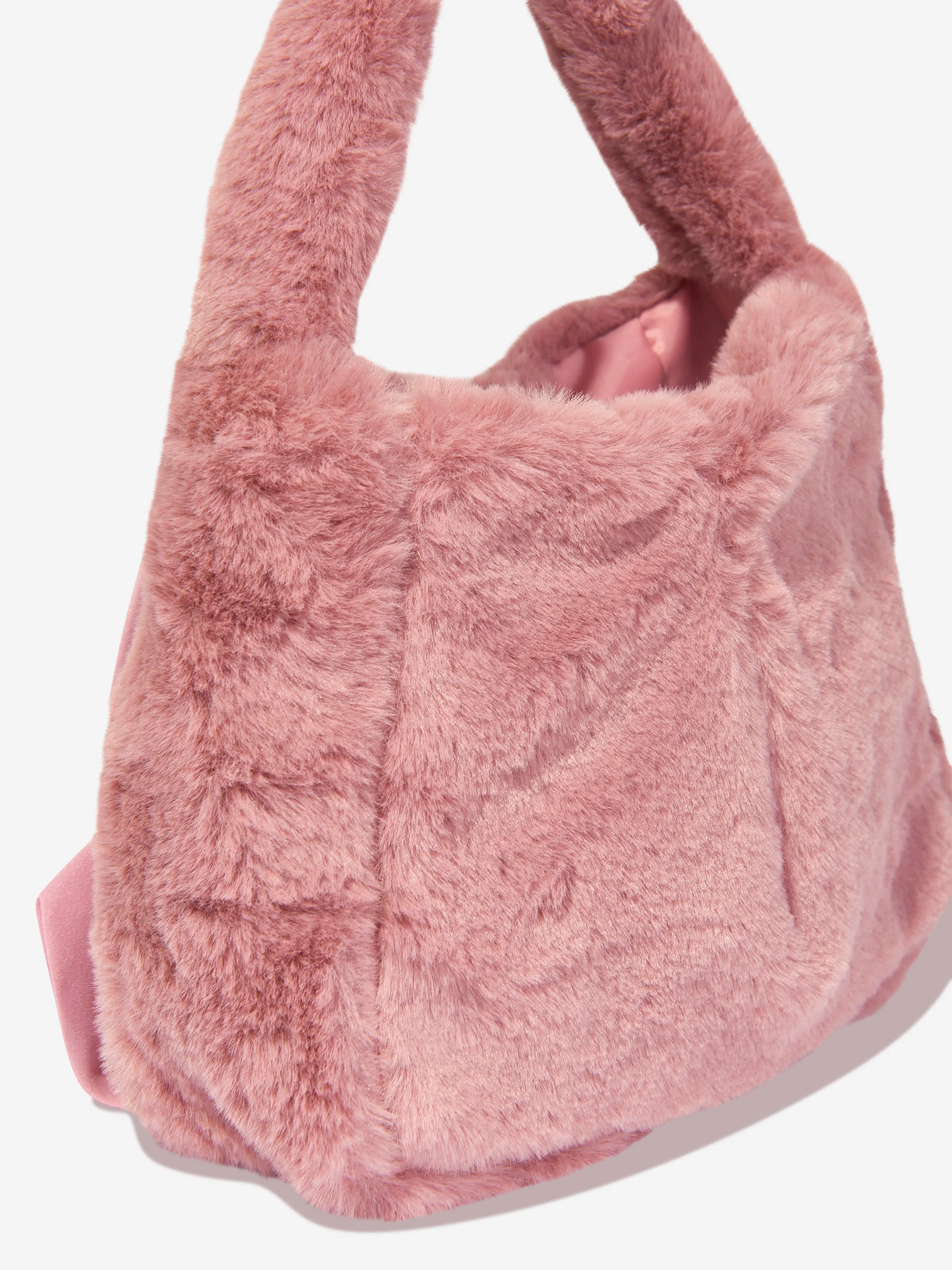 Patachou Girls Faux Fur Handbag in Pink (20cm)