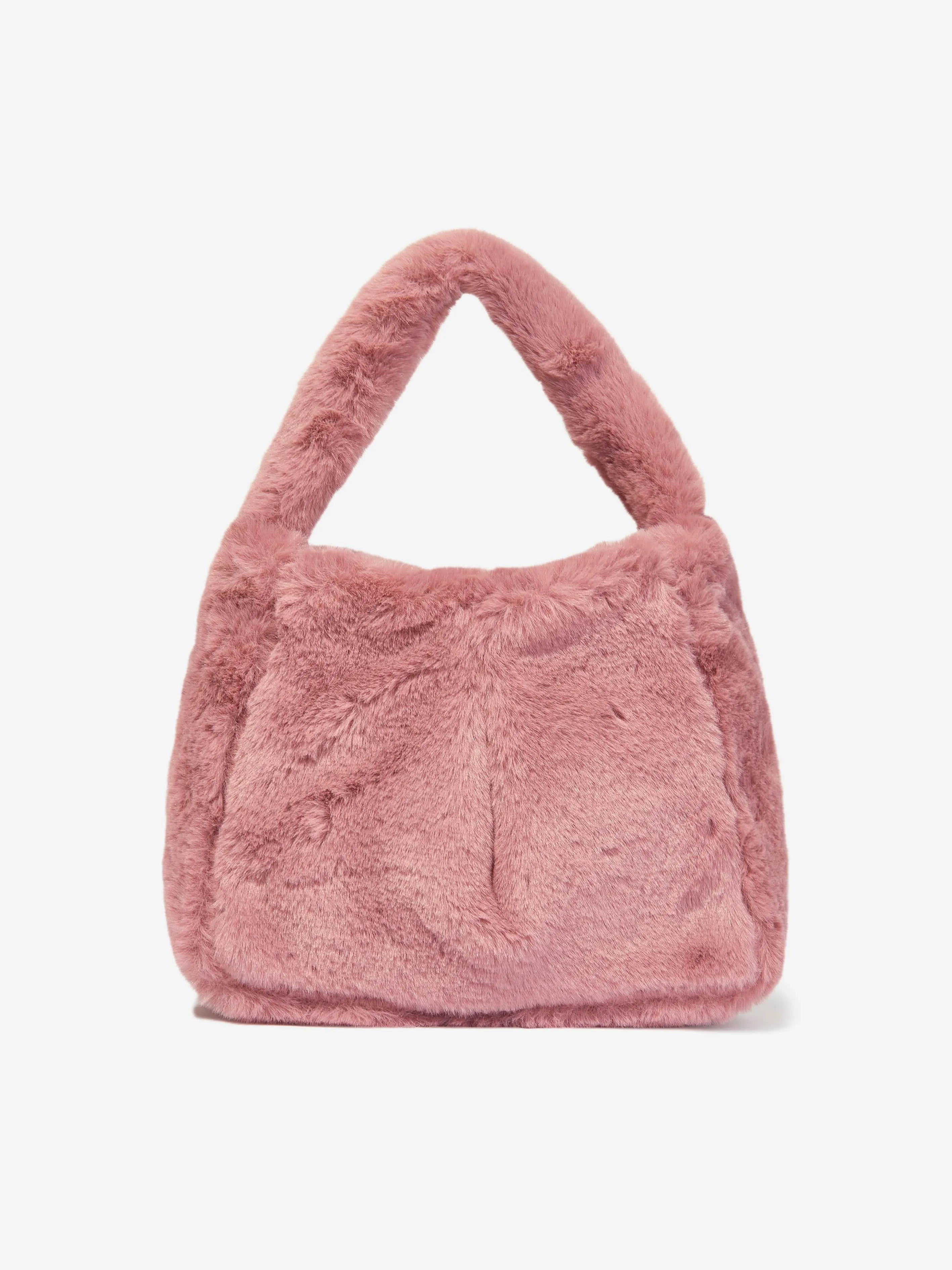 Patachou Girls Faux Fur Handbag in Pink (20cm)