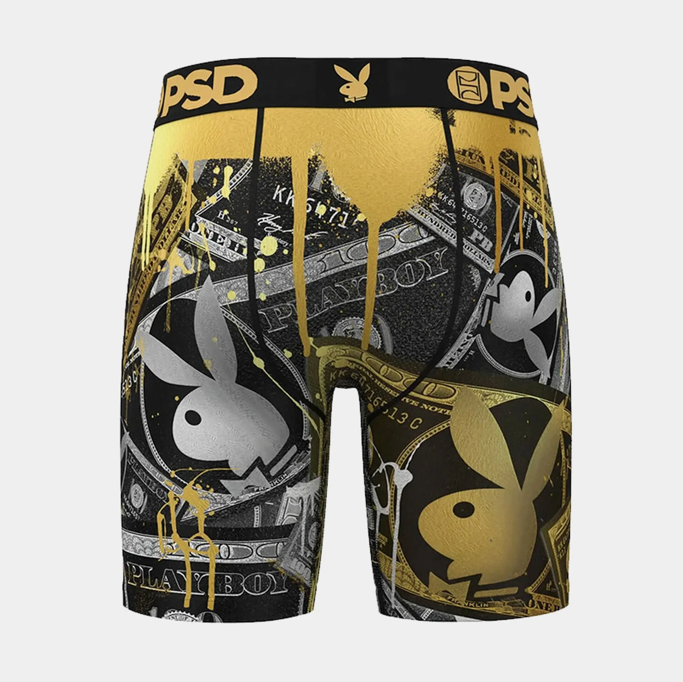 Playboy Money Mens Boxers (Black/Gold)