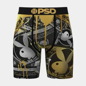 Playboy Money Mens Boxers (Black/Gold)