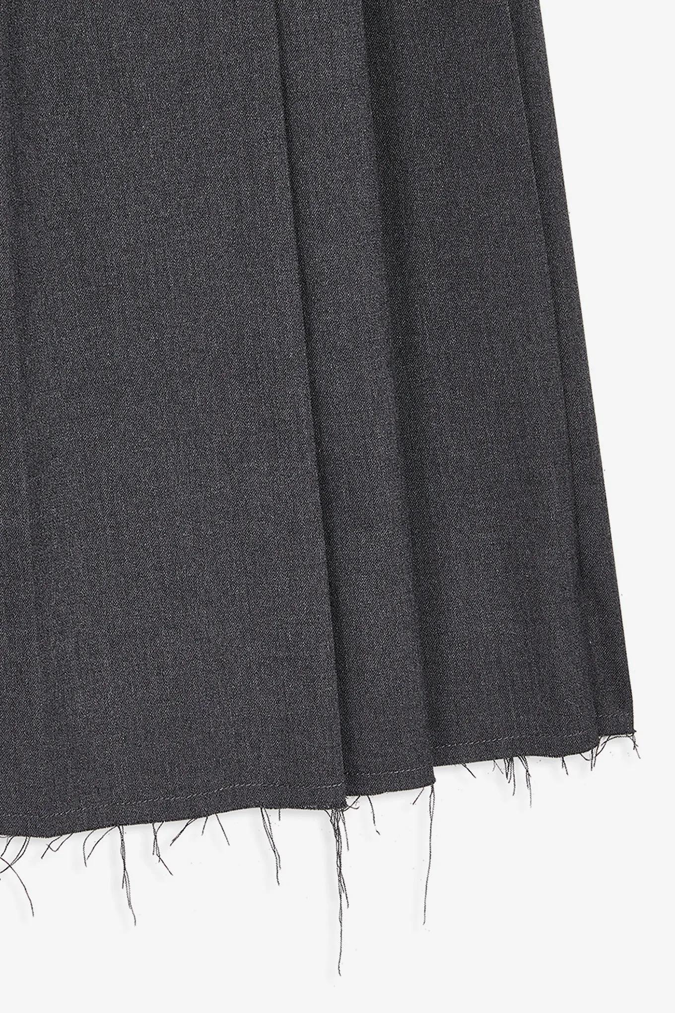 PLEATED WRAP MAXI SKIRT