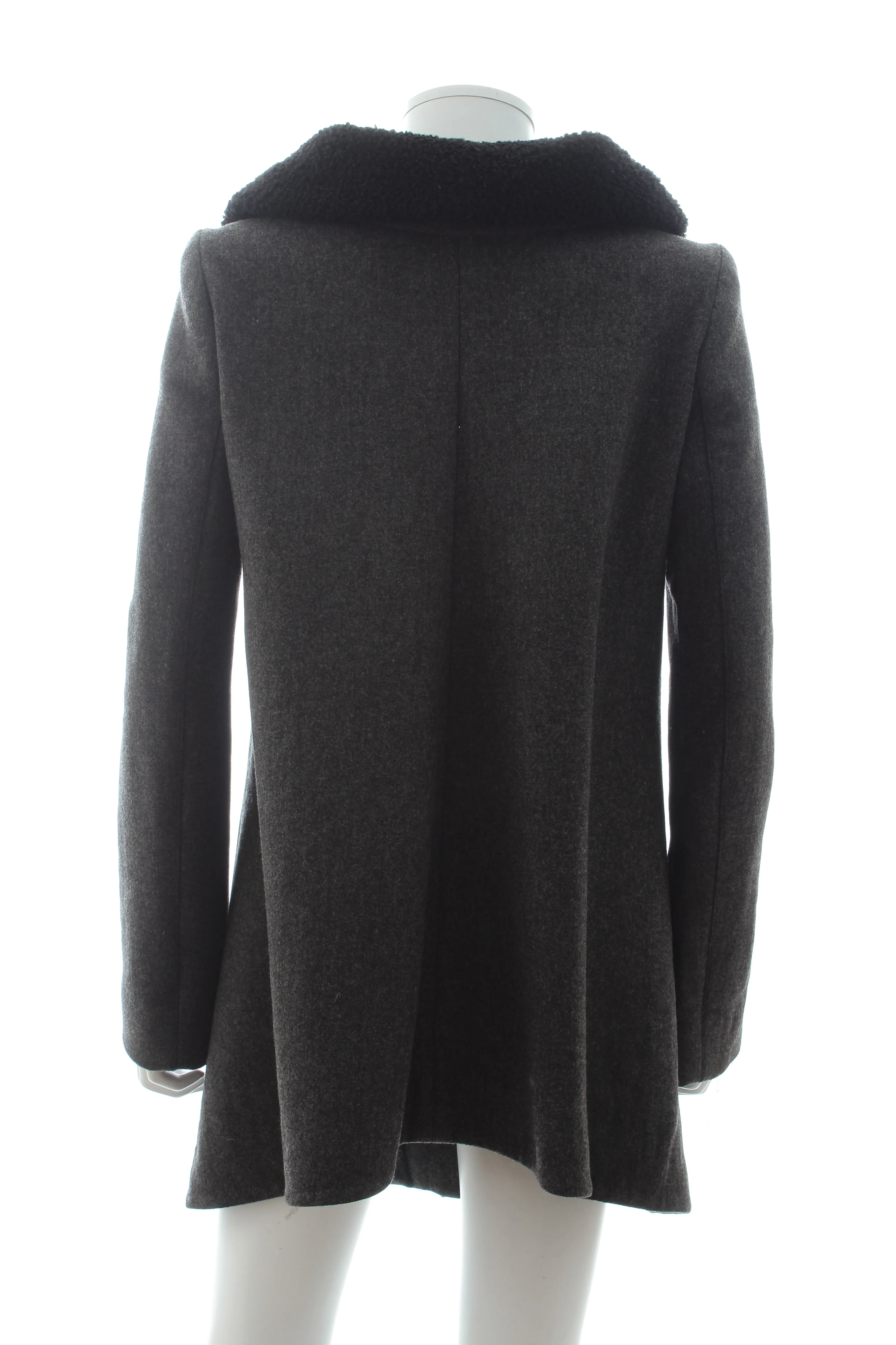 Proenza Schouler Shearling-Trimmed Wool Coat