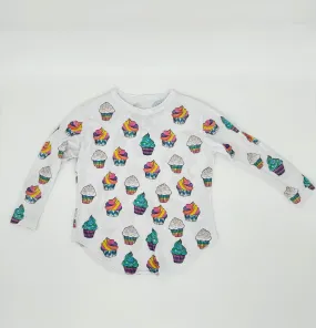 Resale Girls Long Sleeve Cupcake Tee