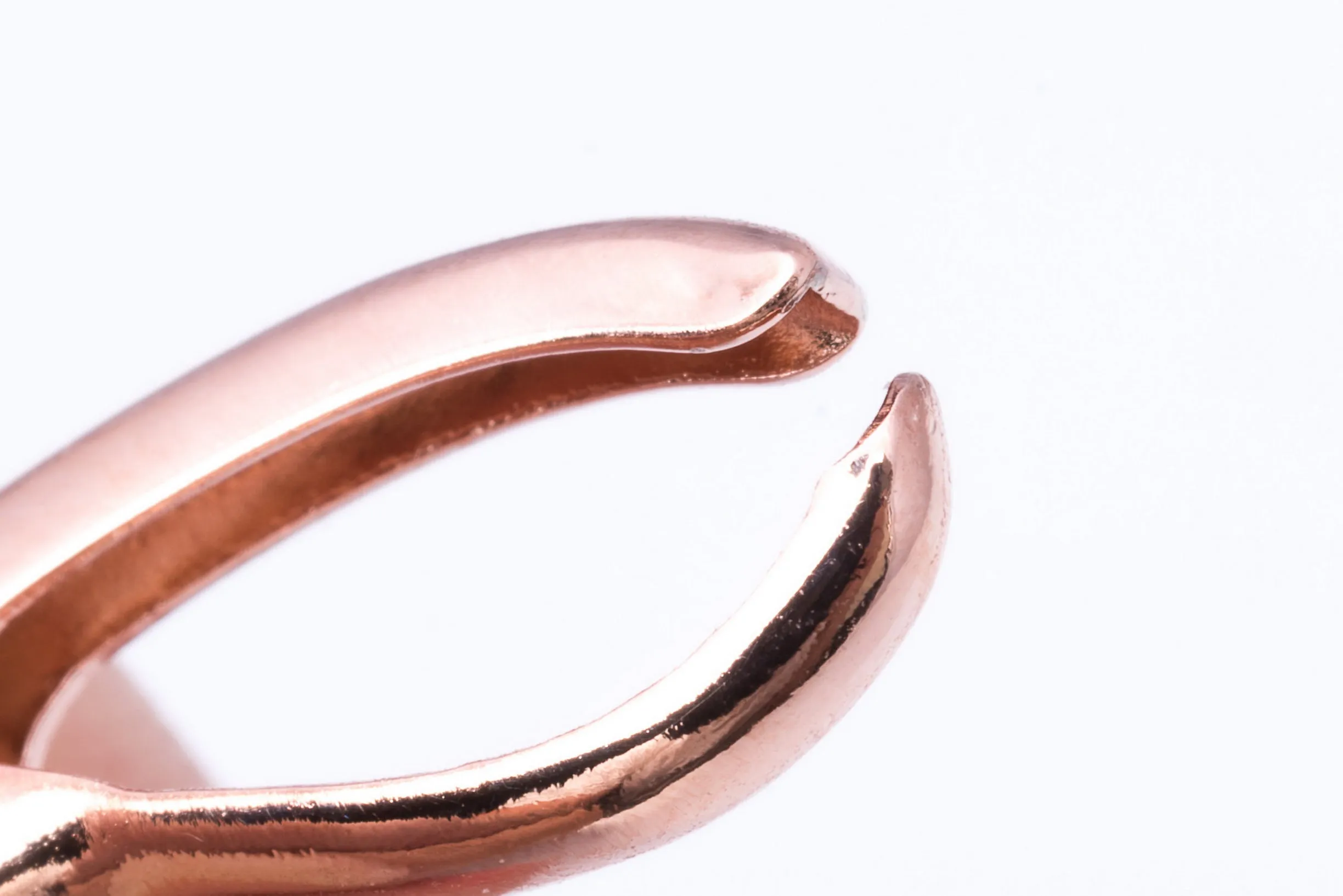 Rose Gold Collar Clip for Narrow Spread Collars