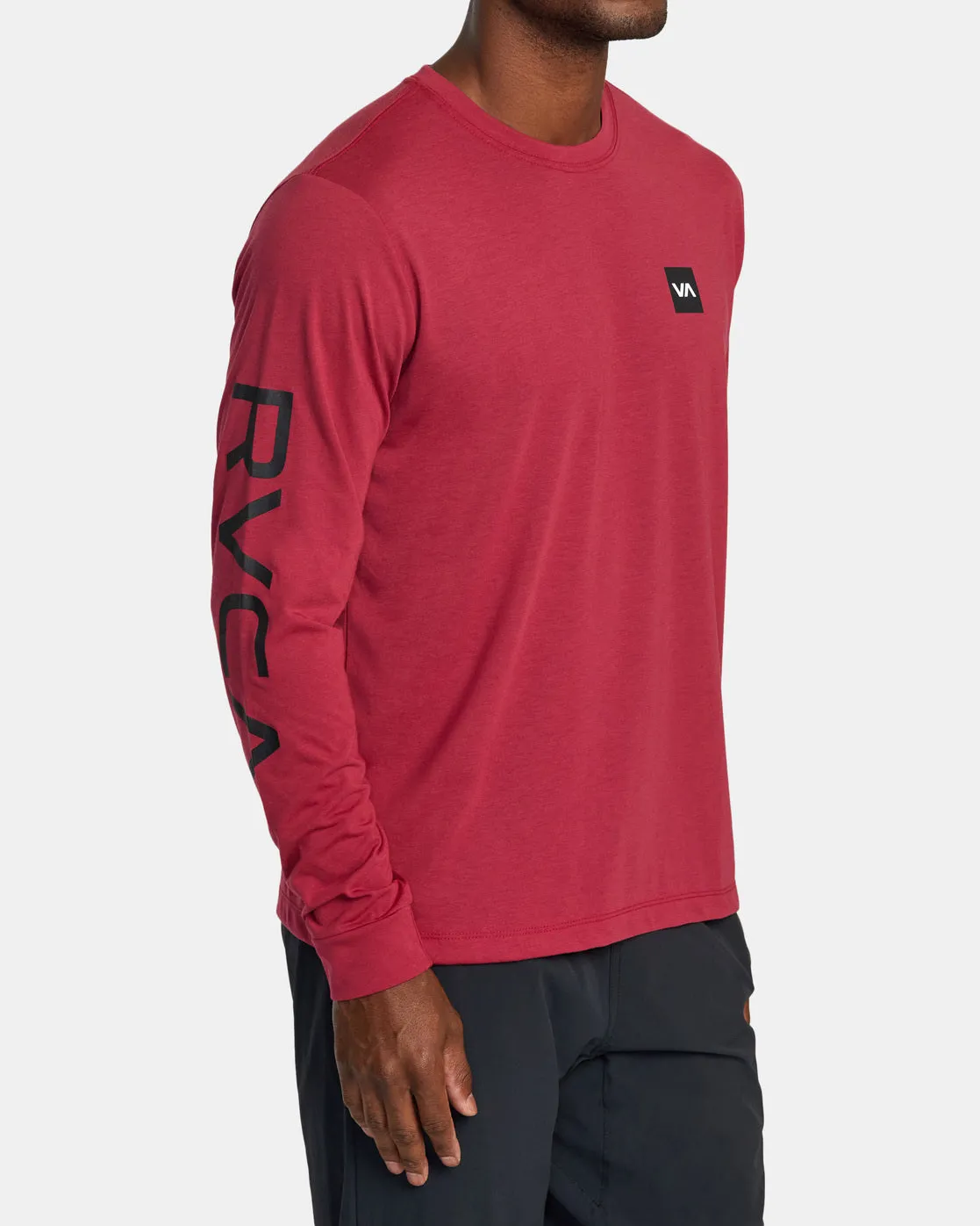 RVCA 2X Long Sleeve Tee - Deep Magenta