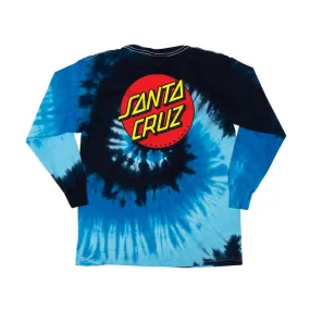 Santa Cruz Classic Dot Long Sleeve Youth T-Shirt - Blue Ocean