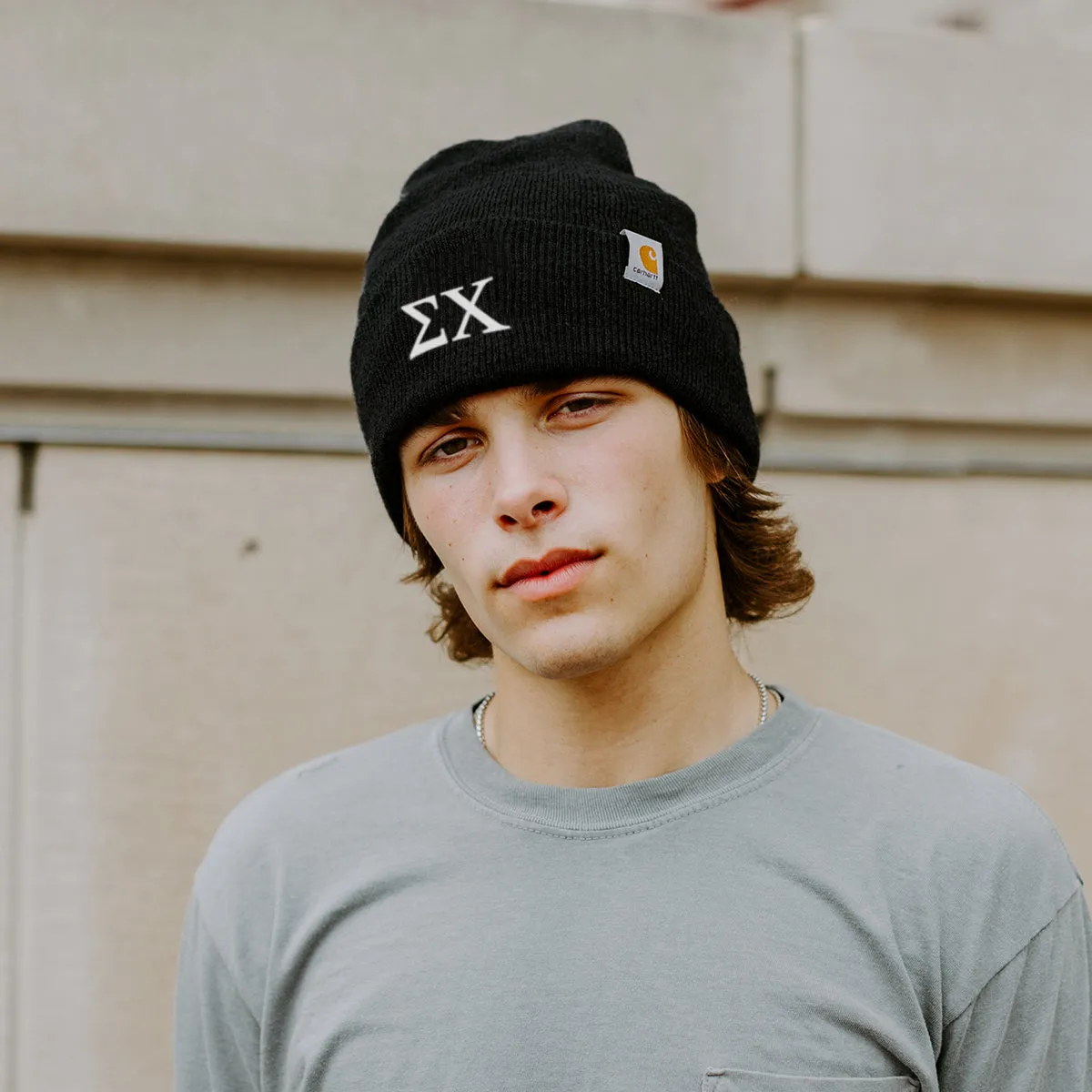 Sigma Chi Black Carhartt Beanie