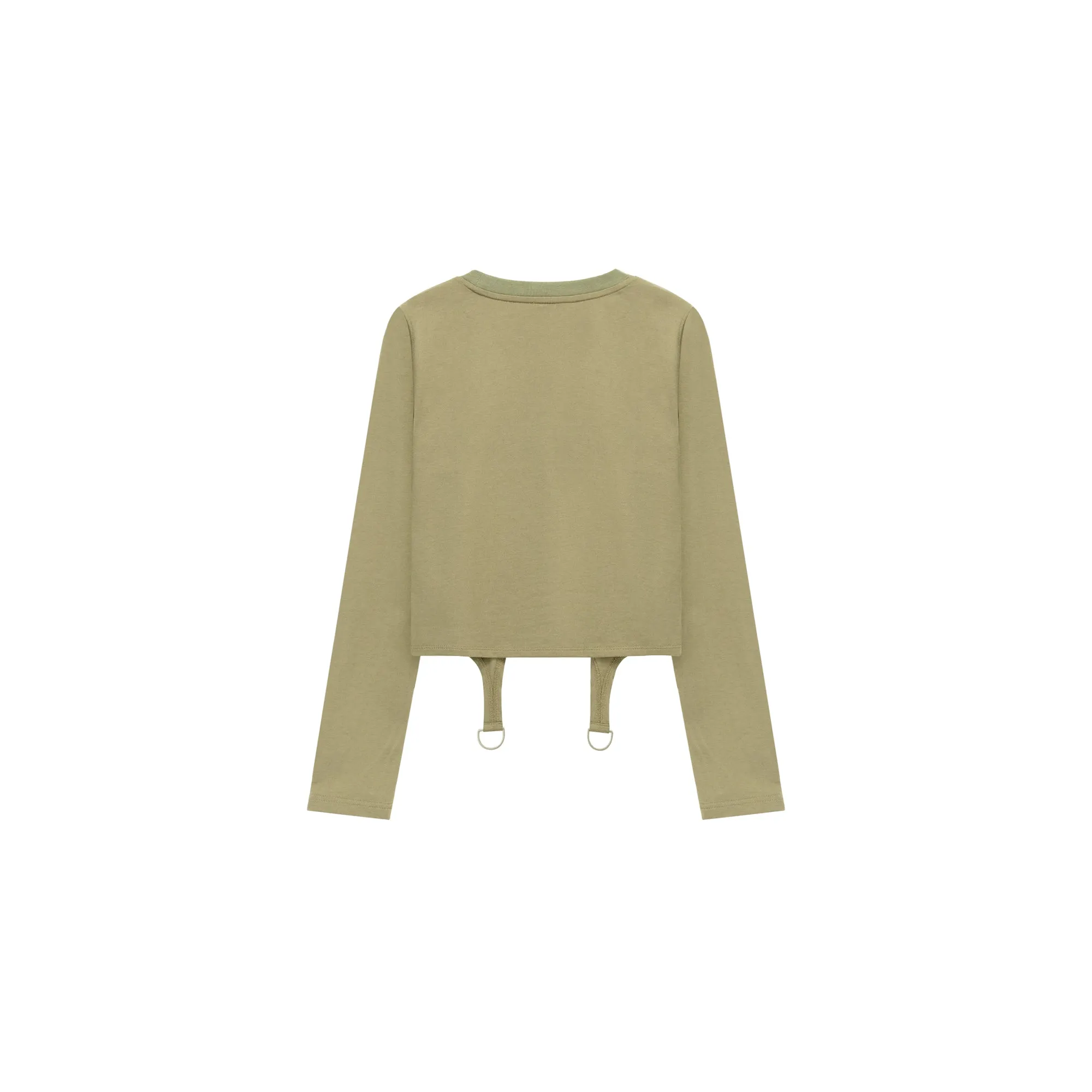 Simple Unbalanced Long Sleeve T-Shirt