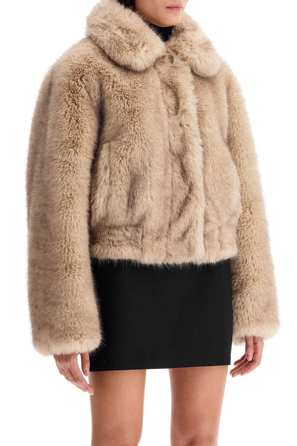 Stand Studio Lena Faux Fur Bomber Jacket