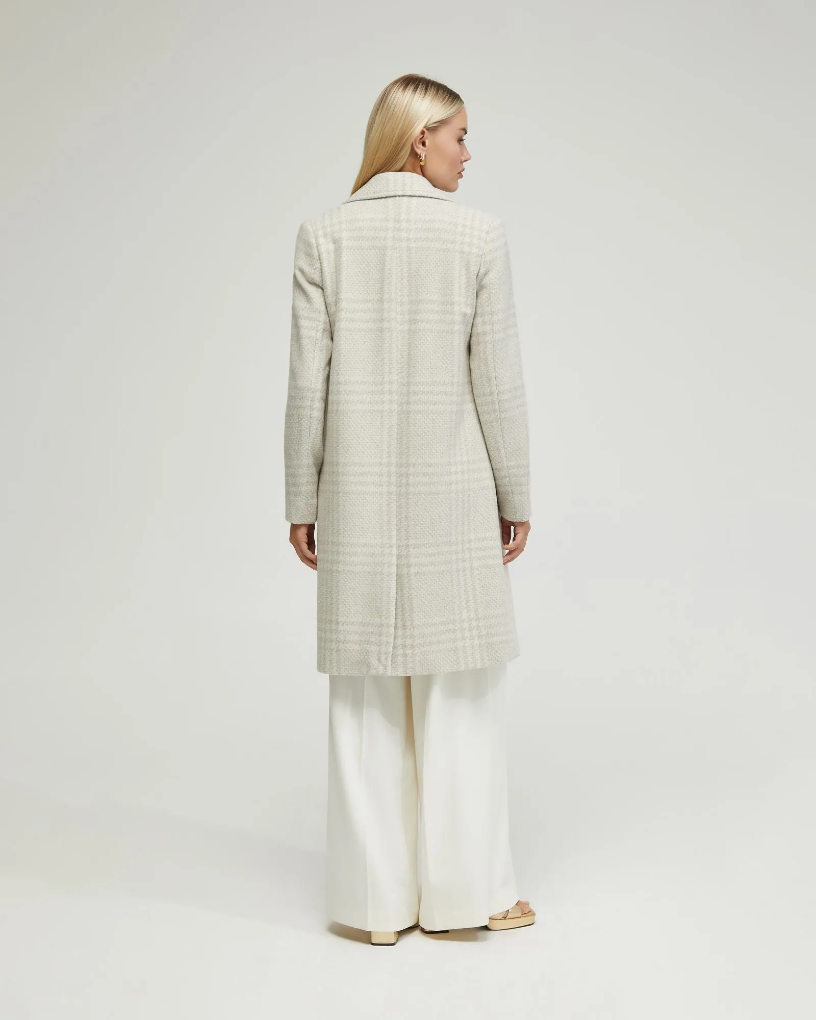 Sunny Wool Rich Check Coat