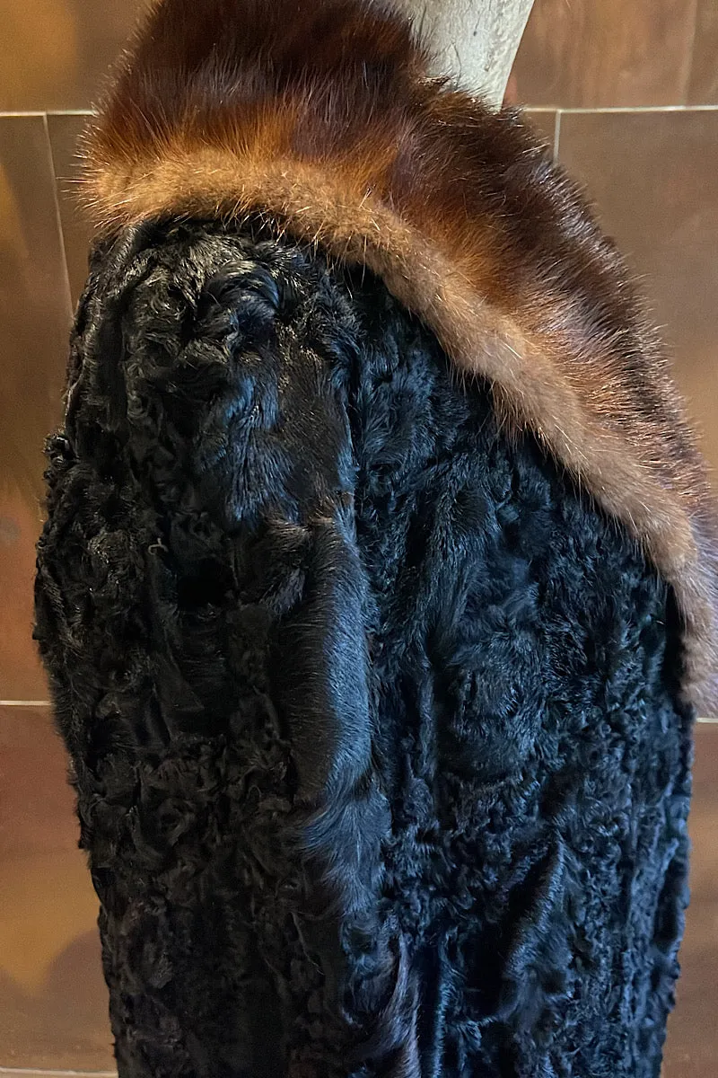 Swarkara, Mink Collar Fur Coat