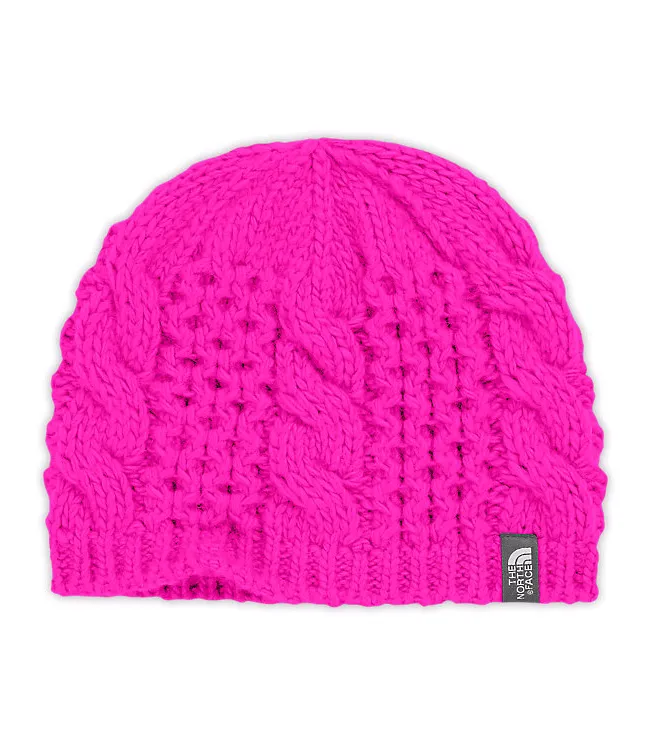 The North Face YOUTH CABLE MINNA BEANIE/Luminous Pink